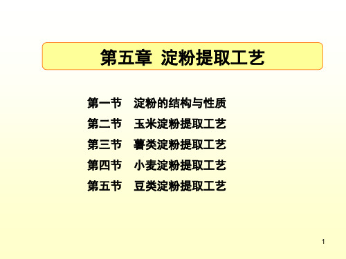 粮食加工学--淀粉生产课件