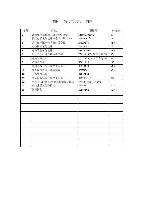 水电规范图集