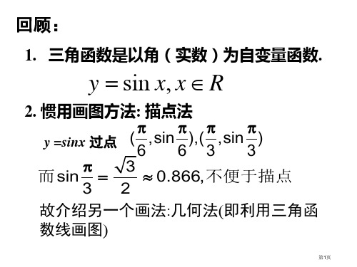 课件：正弦函数、余弦函数的图像与性质市公开课一等奖省赛课获奖PPT课件