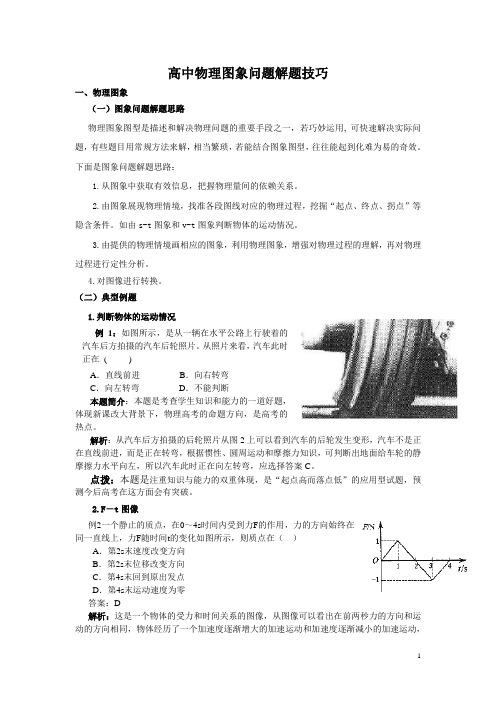 高中物理图象问题解题技巧