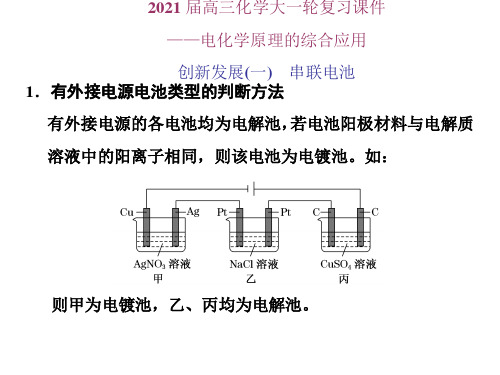 2021届高三化学大一轮复习课件——电化学原理的综合应用(共35张PPT)