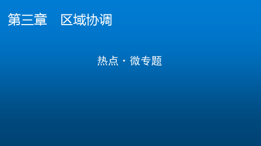 【全文】中图版高中地理选择性必修2第三章区域协调热点微专题课件