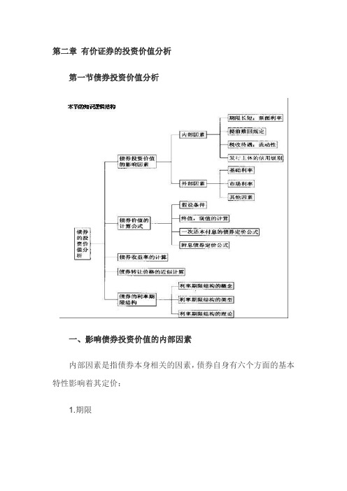 证券业从业资格考试证券投资分析第二章知识点精华