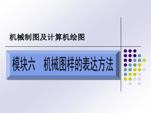 模块六  机械图样的表达方法  许改