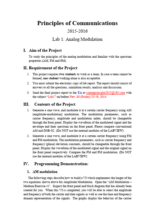 Lab1_Analog Modulation_2015