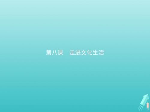 高中政治第四单元第八课第一框色彩斑斓的文化生活课件新人教版必修3