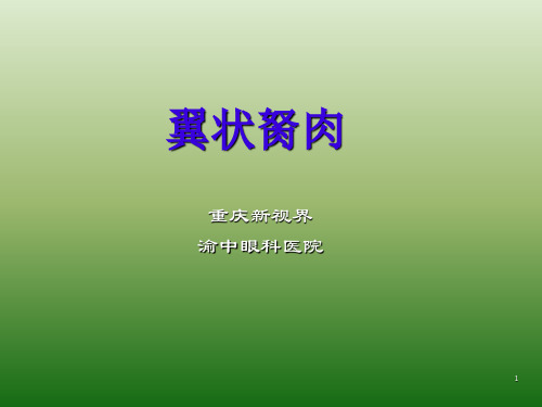 翼状胬肉PPT课件