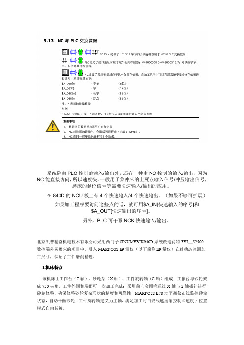 NC与PLC交换数据