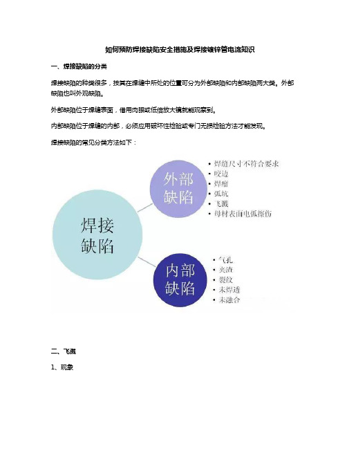 如何预防焊接缺陷安全措施及焊接镀锌管电流知识