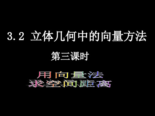 高二数学选修2-1课件：3.2 立体几何中的向量方法3