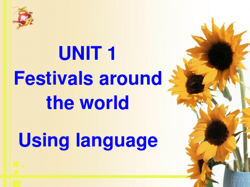 高中英语module3教学资料unit 1 using language.ppt