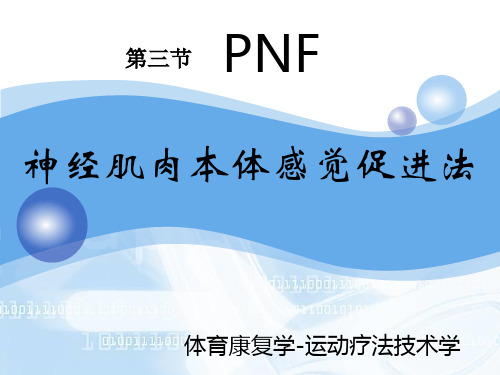 PNF(教学课件)运动疗法技术