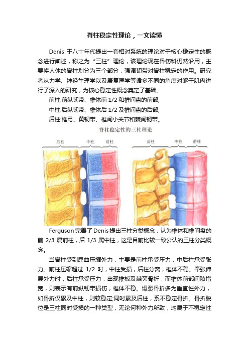 脊柱稳定性理论，一文读懂