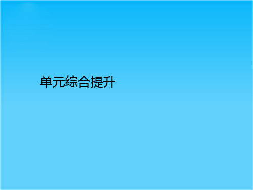 政治导学教材必修2(人教版) 第三单元 发展社会主义民主政治 单元综合提升