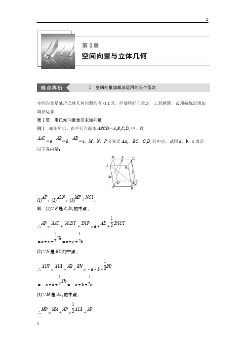 2018-2019学年高二数学讲义选修2-1苏教版：第3章 空间向量与立体几何 疑难规律方法 