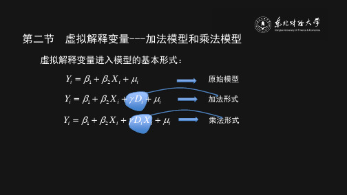 虚拟变量回归模型课件