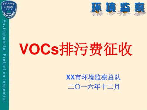 安全培训课件PPT24页  VOCs排污收费政策解读