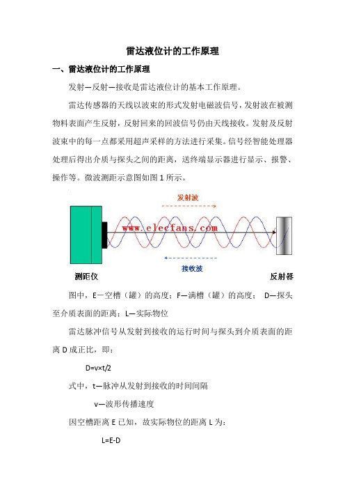 雷达液位计的工作原理