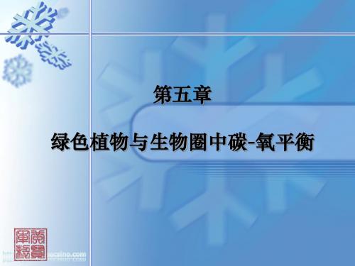 生物七年级上册第三单元第五章绿色植物与生物圈中的碳氧平衡(绿色植物是生物圈有机物的制造者)人教课标版