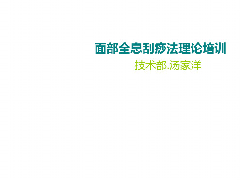 面部全息刮痧法理论培训