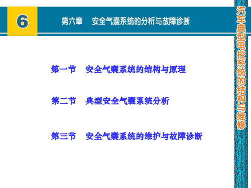 安全气囊系统的维护与故障诊断