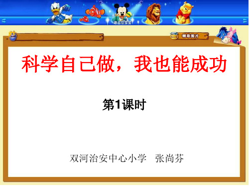 五年级上科学自己做,我也能成功 湘科版PPT课件