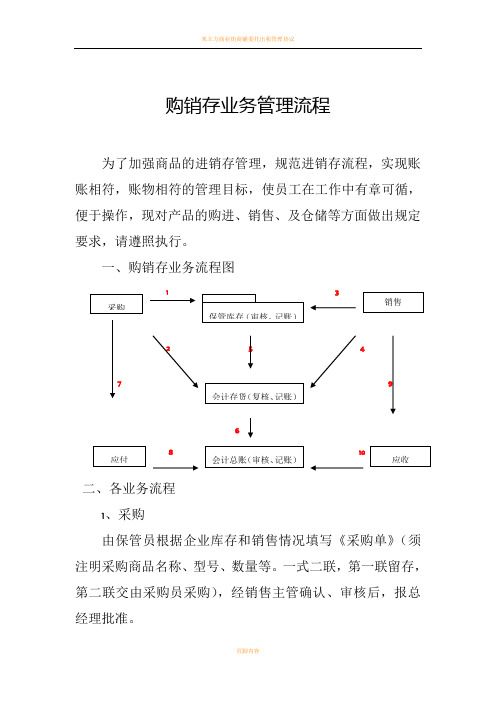 商贸企业业务管理流程