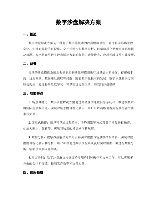 数字沙盘解决方案