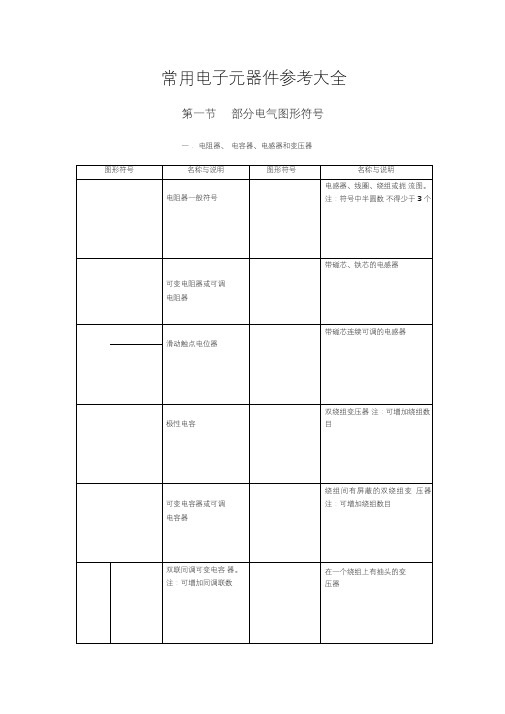 电子电路符号大全课件【新版】