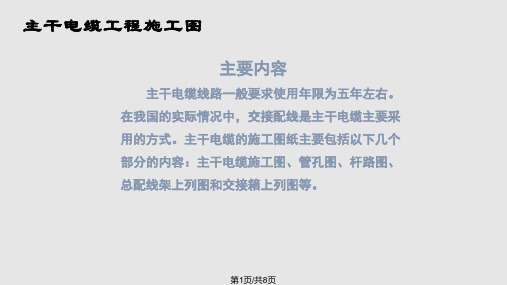 通信电缆线路常用施工图纸PPT课件