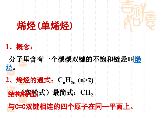 烯烃的命名和同分异构体