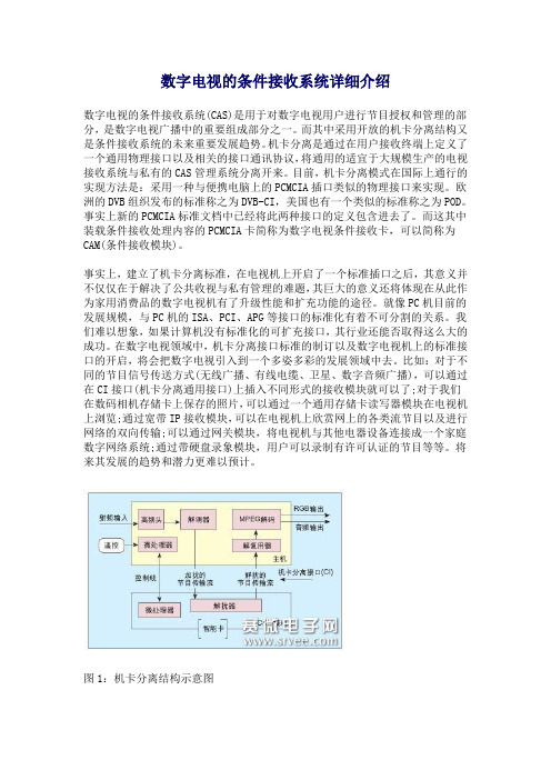 数字电视的条件接收系统详细介绍