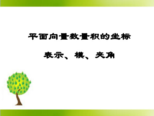 人教课标版高中数学必修4《平面向量数量积的坐标表示、模、夹角》参考课件1