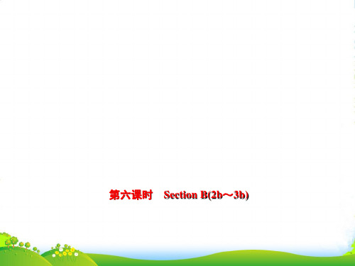 人教版九年级英语Unit 8 Section B(2b～3b)课件