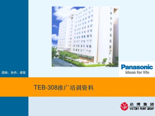 NEC TEB308通讯系统推广培训资料