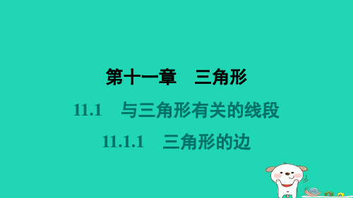 河北省八年级数学上册第11章三角形11-1-1三角形的边新版新人教版