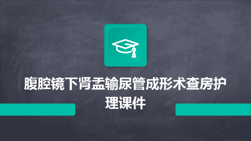 腹腔镜下肾盂输尿管成形术查房护理课件