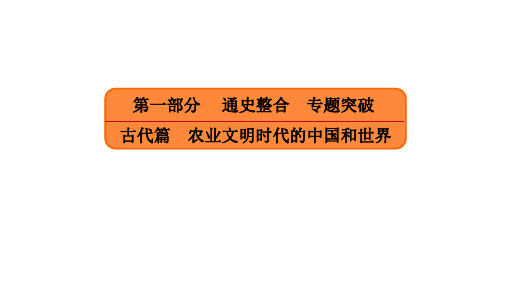 通史复习二  南北朝、隋唐、宋元