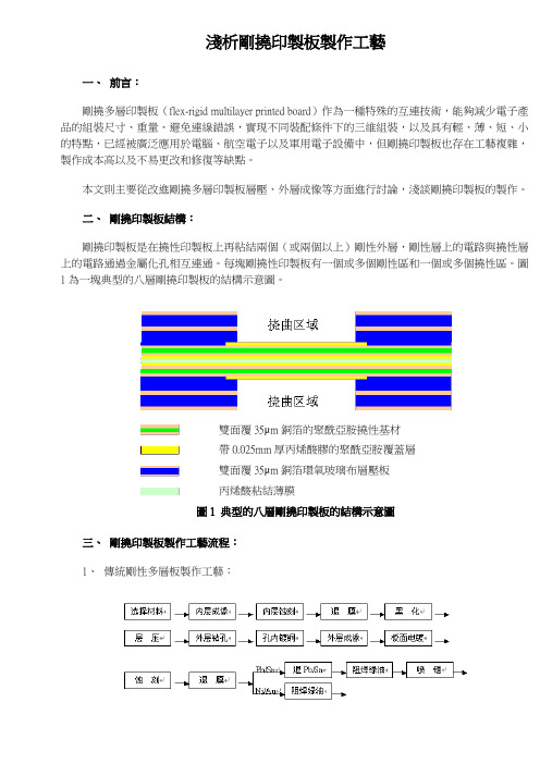 浅析刚挠印制板制作工艺