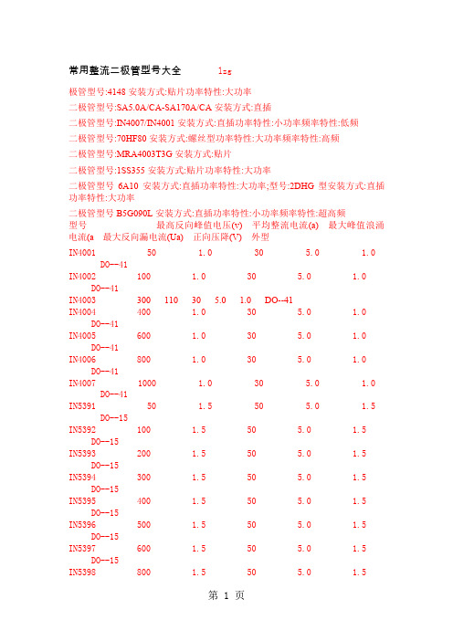 整流二极管文档共6页