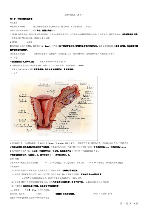 2012年大苗老师女性生殖笔记