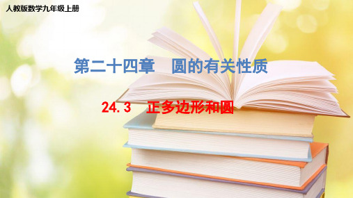 人教版数学九年级上册第二十四章《24.3  正多边形和圆》课件(共19张PPT)