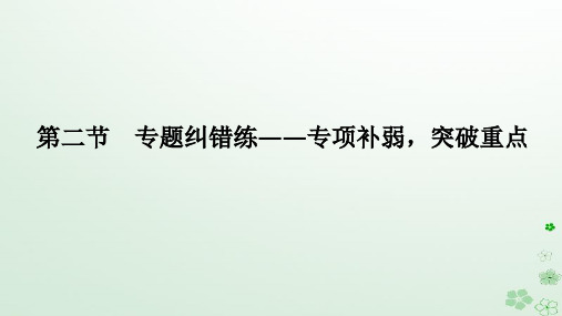 新教材2024高考语文二轮专题复习第二部分现代文阅读第二板块现代文阅读Ⅱ专题一小说阅读第二节专题纠错