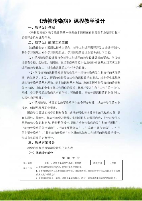 《动物传染病》课程设计1