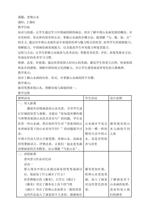 寄情山水
