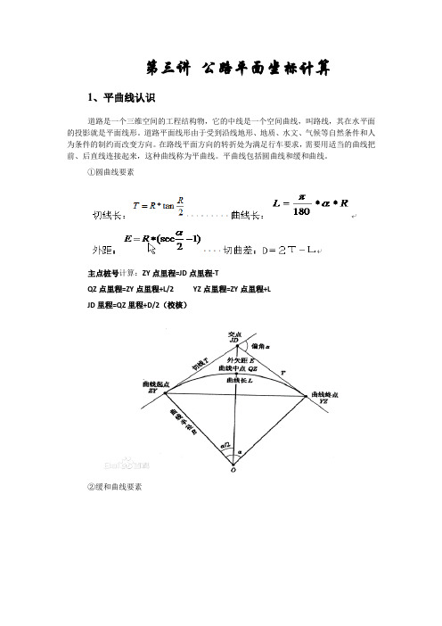 平曲线认识