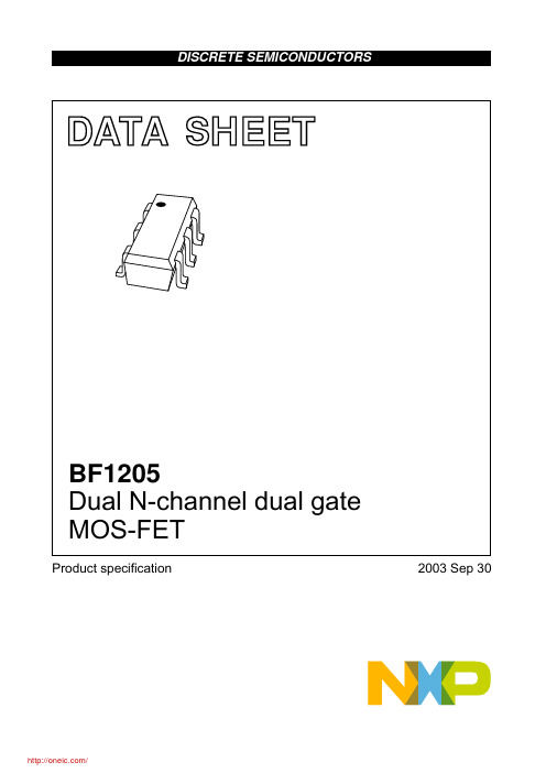 BF1205,135;中文规格书,Datasheet资料