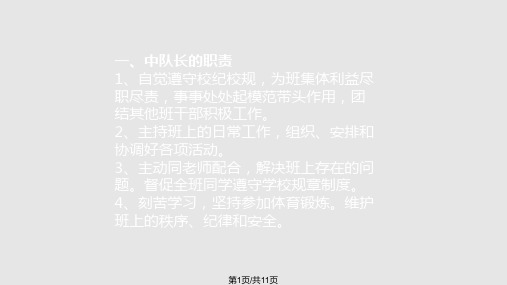 中学生主题班会班委竞选PPT课件
