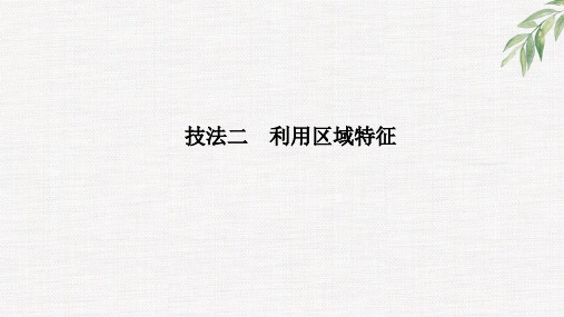 新高考高中地理复习技法二 利用区域特征