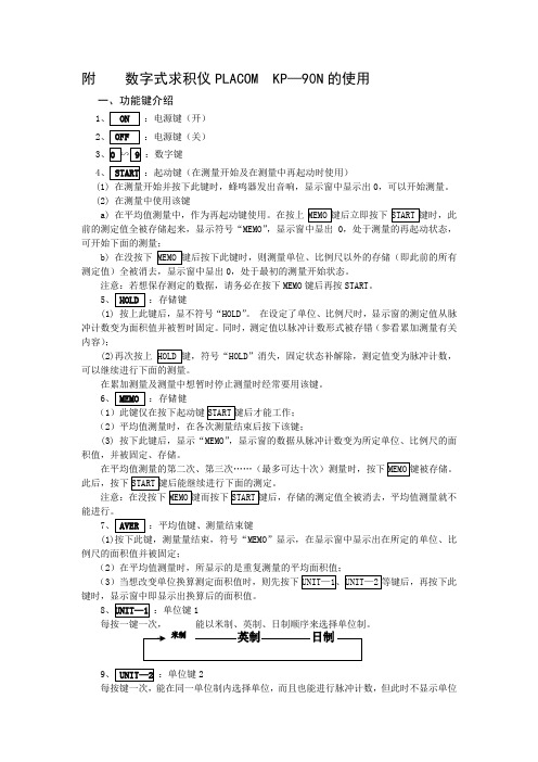 数字式求积仪PLACOM